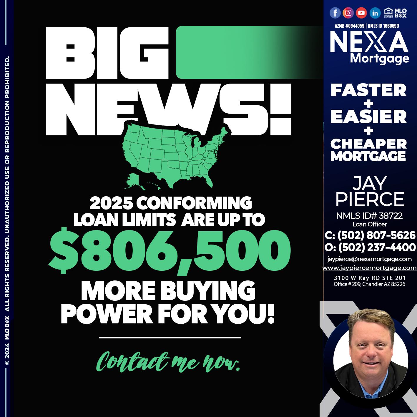 BIG NEWS - Jay Pierce -Mortgage Loan Officer