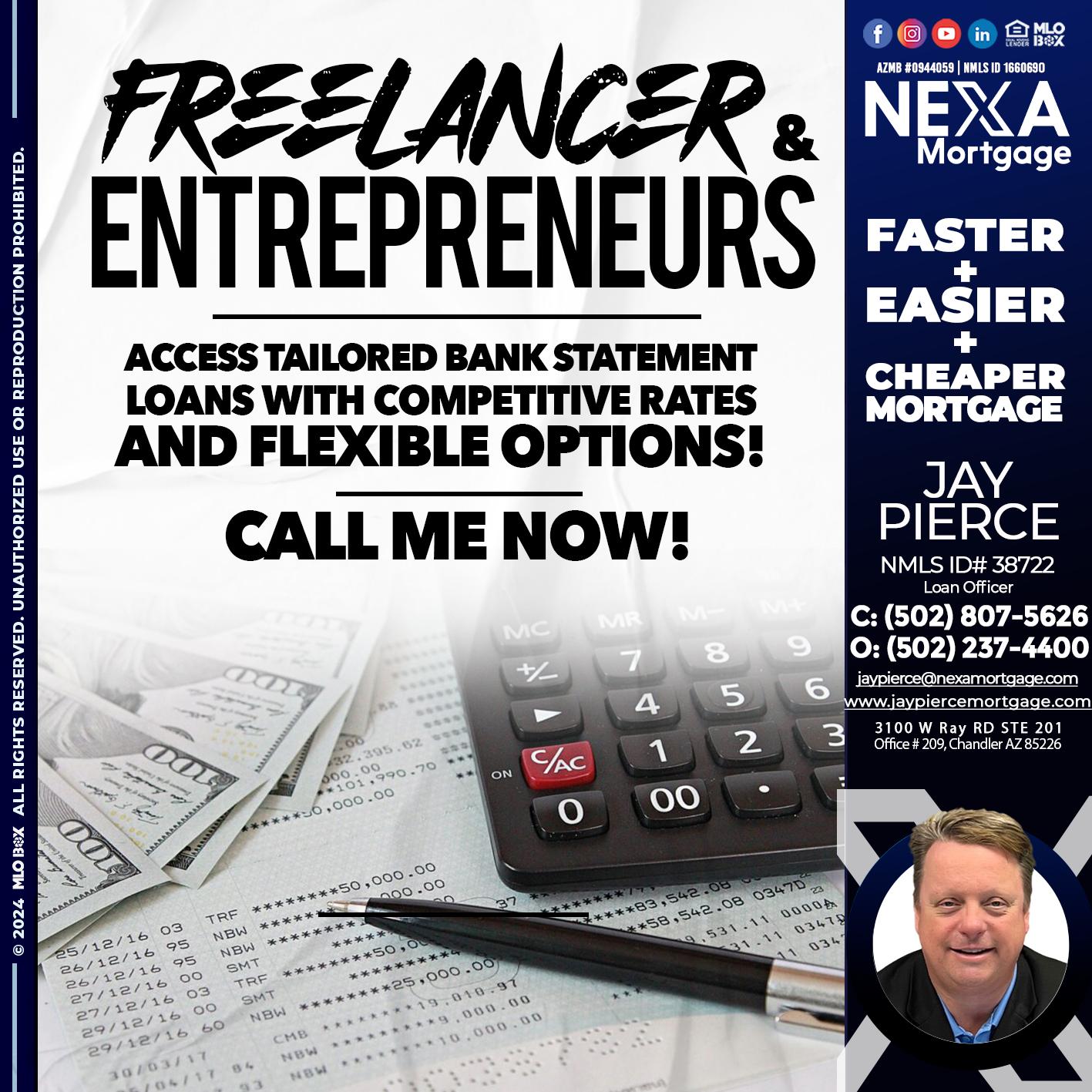 freelancer - Jay Pierce -Mortgage Loan Officer