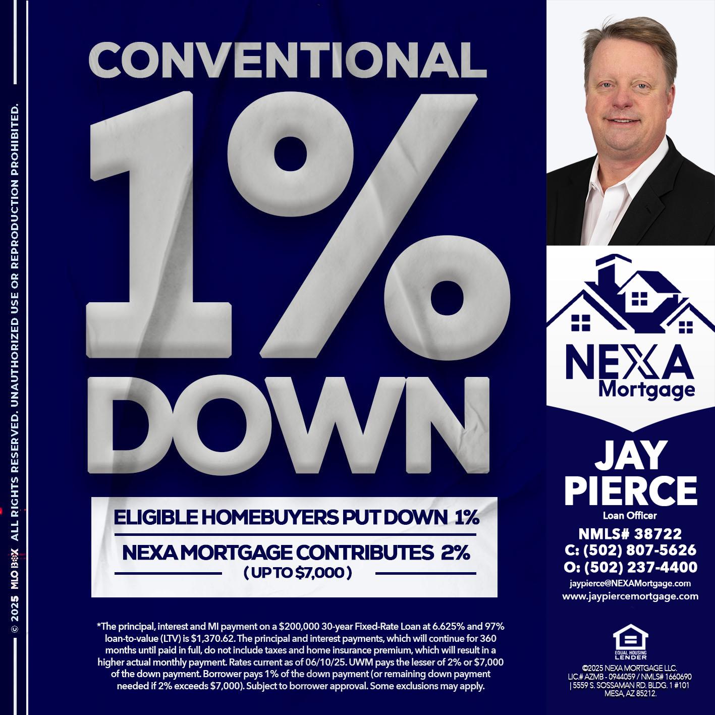 CONVENTIONAL - Jay Pierce -Mortgage Loan Officer