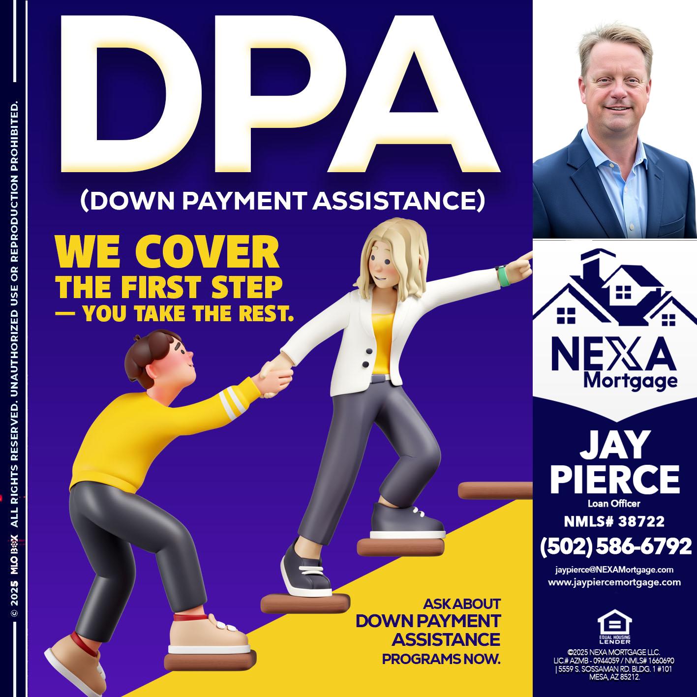DPA LOANS - Jay Pierce -Mortgage Loan Officer
