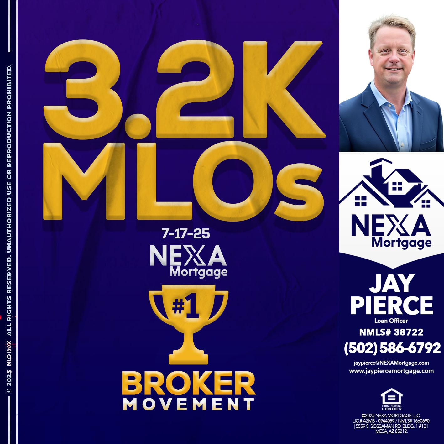 3.2K MLOs - Jay Pierce -Mortgage Loan Officer