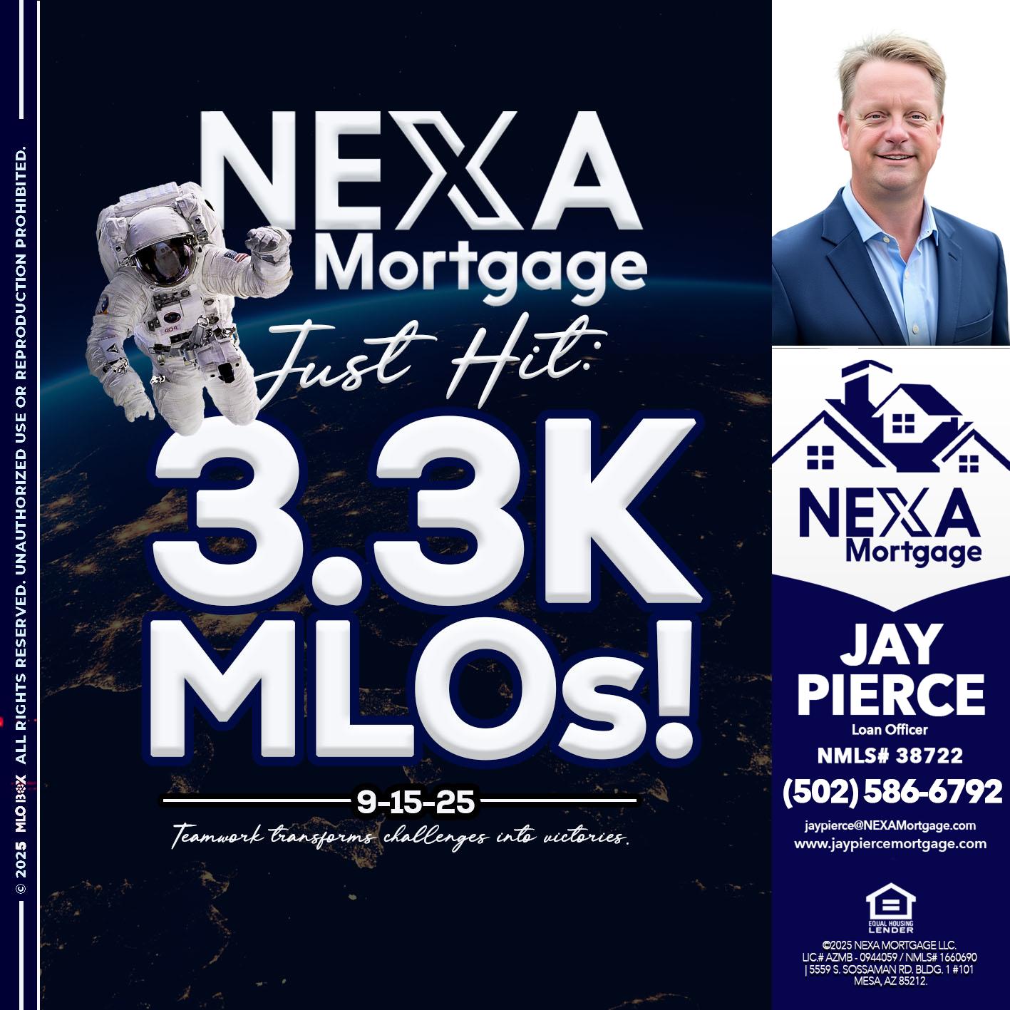 3.3K - Jay Pierce -Mortgage Loan Officer