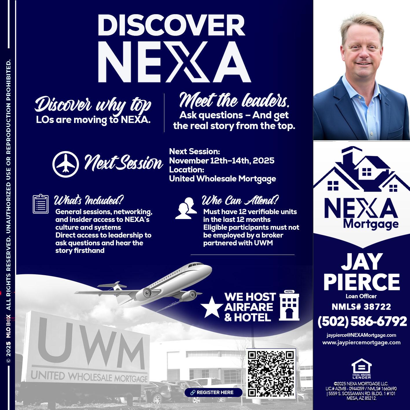 DISCOVER NEXA - Jay Pierce -Mortgage Loan Officer