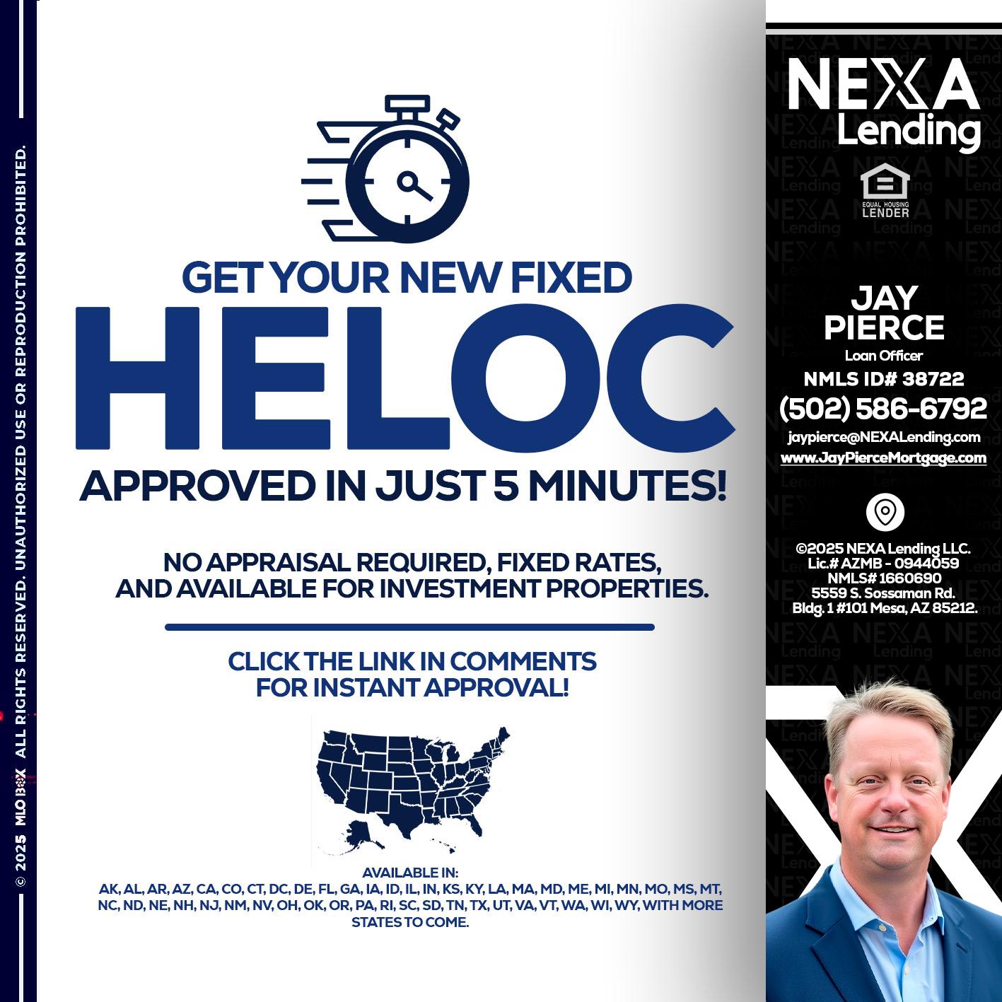 HELOC - Jay Pierce -Mortgage Loan Officer