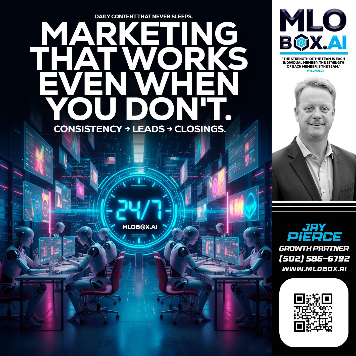 MARKETING THAT WORKS - Jay Pierce -Mortgage Loan Officer