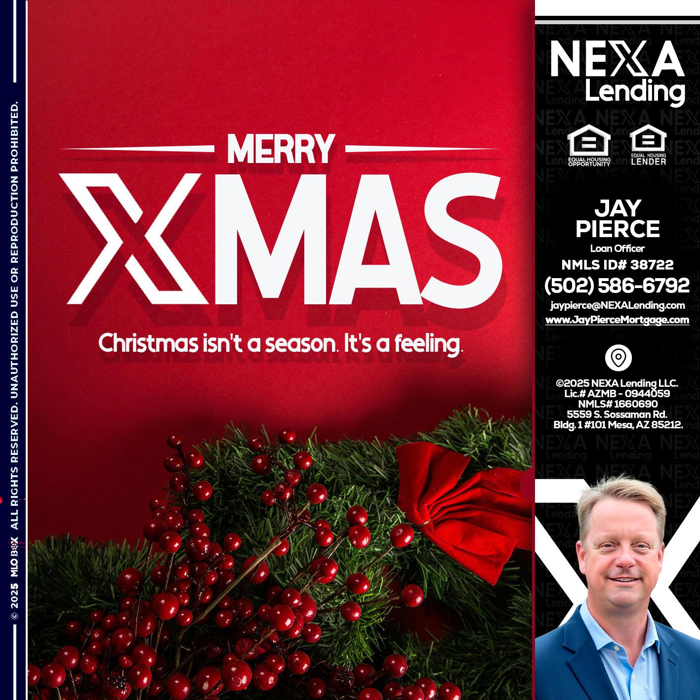 merry xmas - Jay Pierce -Mortgage Loan Officer