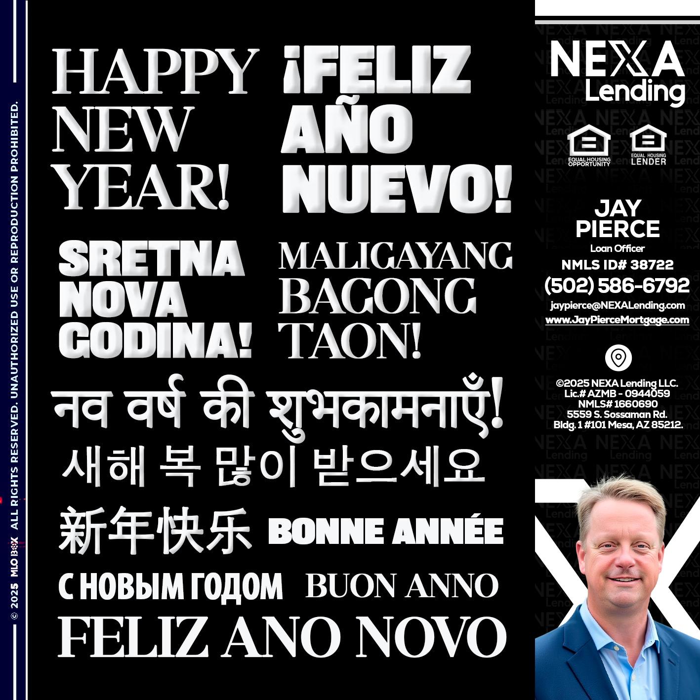 HAPPY NEW YEAR - Jay Pierce -Mortgage Loan Officer