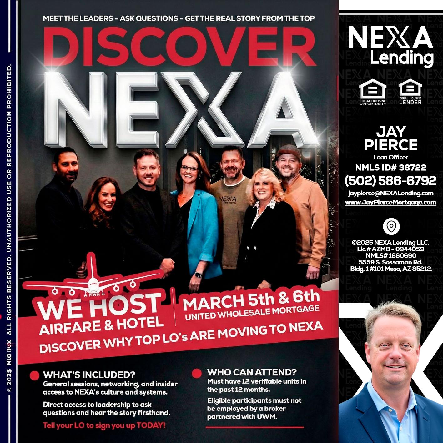 DISCOVER NEXA - Jay Pierce -Mortgage Loan Officer