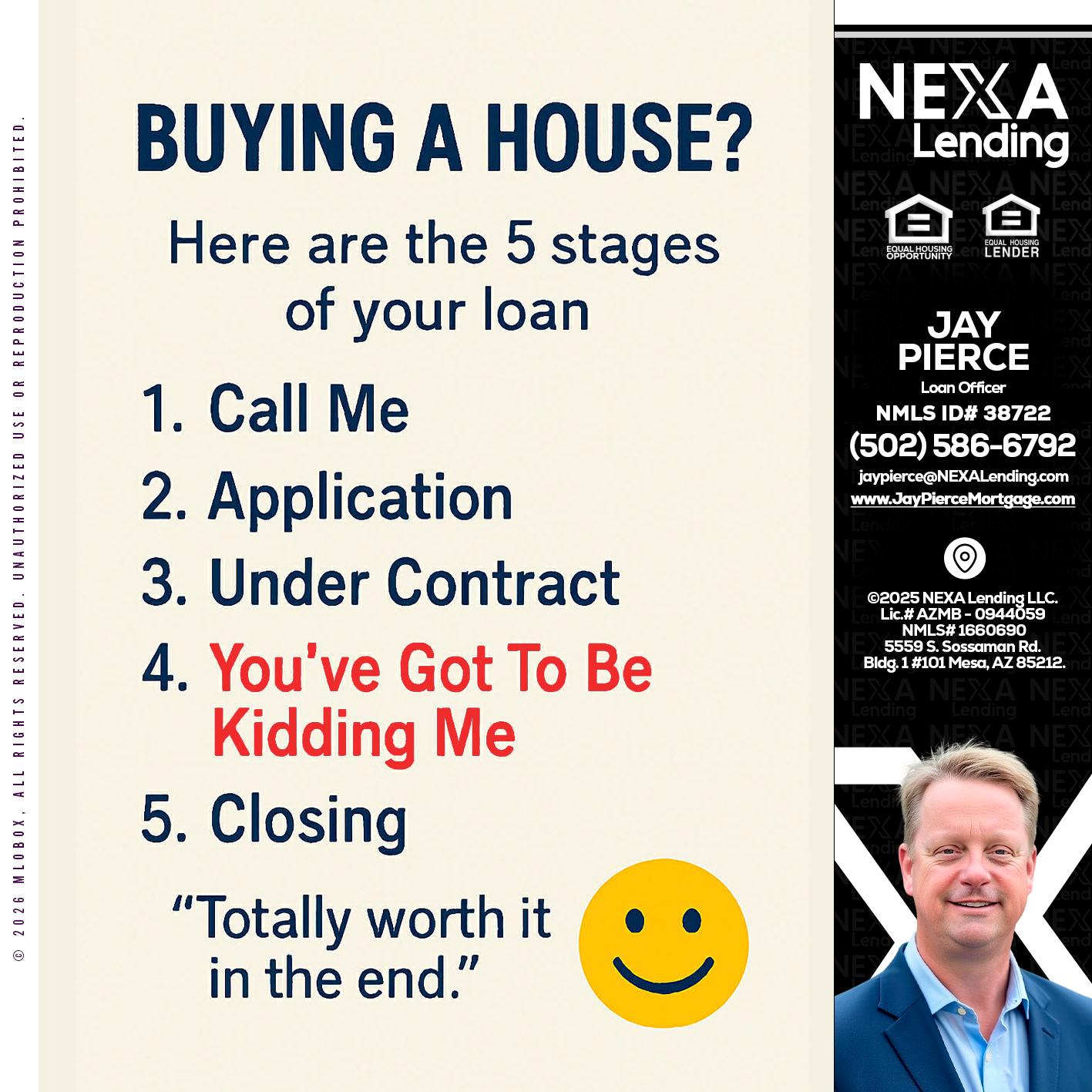 BUYING A HOUSE - Jay Pierce -Mortgage Loan Officer
