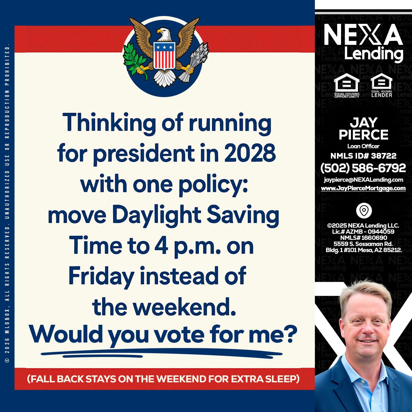 THINKING OF RUNING - Jay Pierce -Mortgage Loan Officer