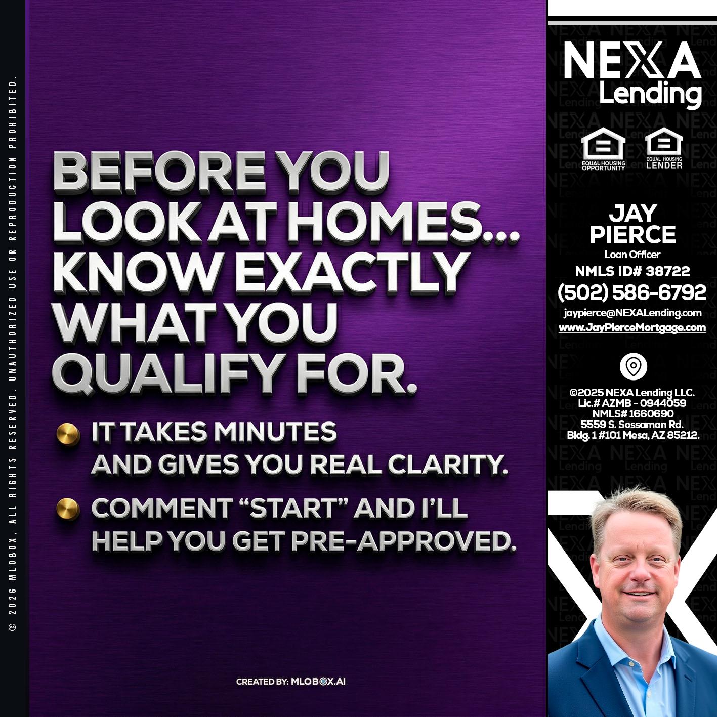 BEFORE YOU - Jay Pierce -Mortgage Loan Officer