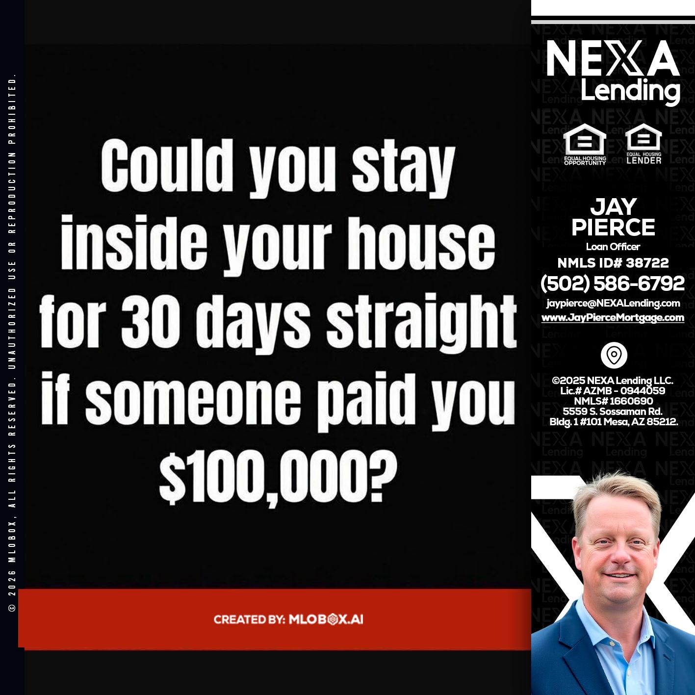 COULD YOU STAY - Jay Pierce -Mortgage Loan Officer