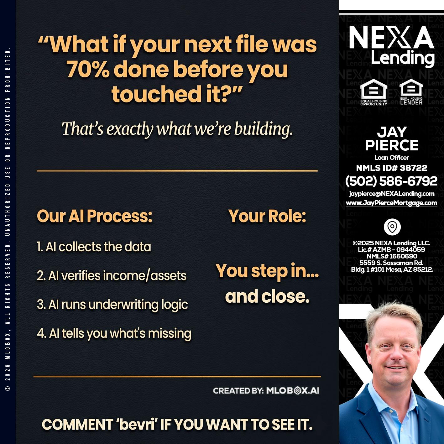 WHAT IF YOUR - Jay Pierce -Mortgage Loan Officer