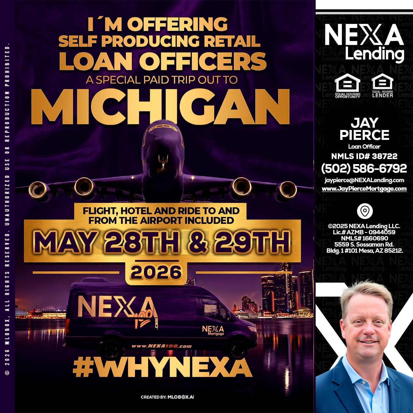 MICHIGAN - Jay Pierce -Mortgage Loan Officer