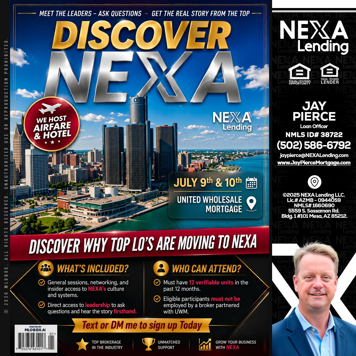 DISCOVER NEXA - Jay Pierce -Mortgage Loan Officer