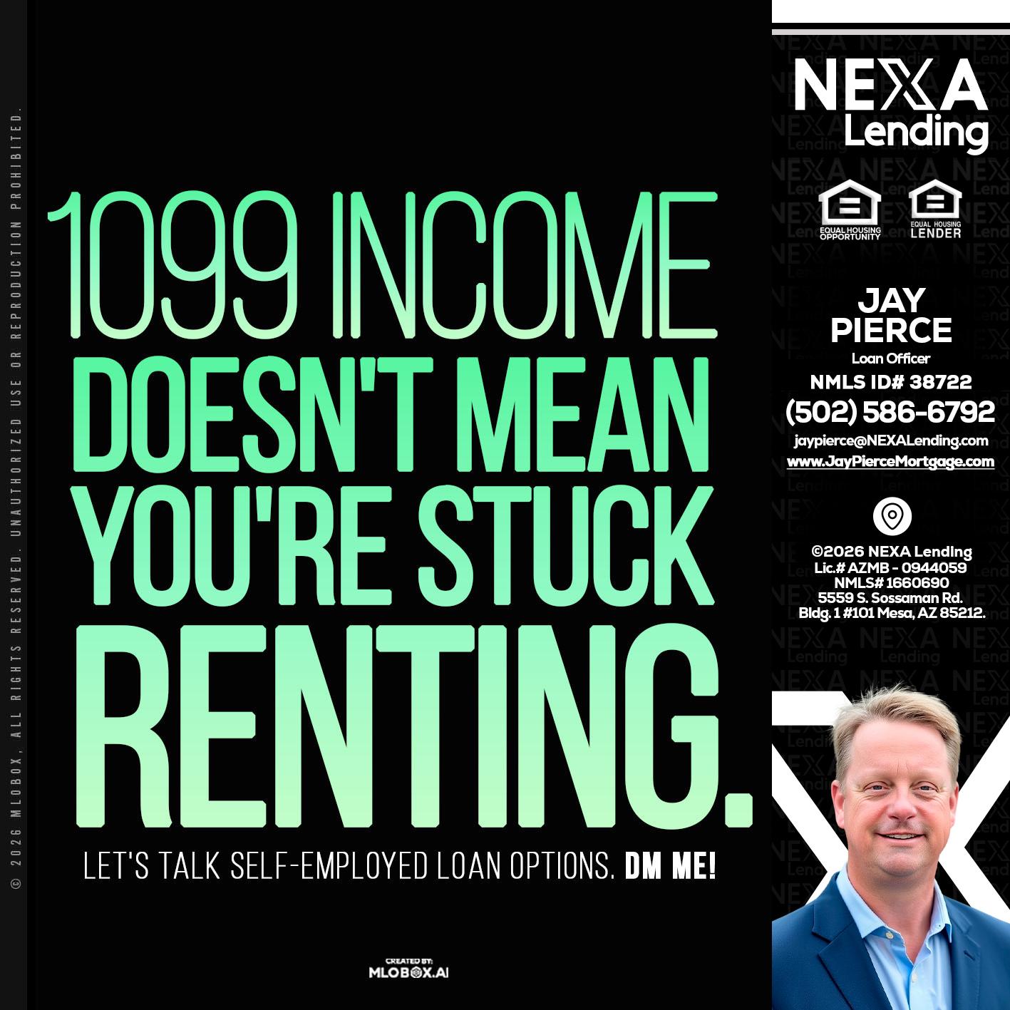 1099 income - Jay Pierce -Mortgage Loan Officer